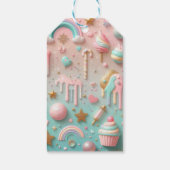 Étiquettes-cadeau Pastel Drip Cookie and Dessert Packaging (Dos)