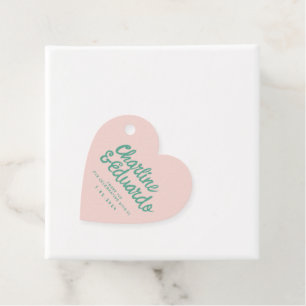 Étiquettes Cadeau Pastel écriture manuscrite Retro Mariage Merci