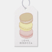 Étiquettes-cadeau Pastel French Macarons (Devant)