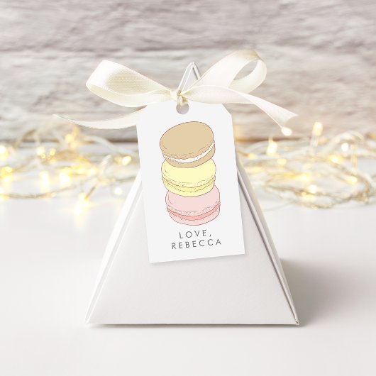 Étiquettes-cadeau Pastel French Macarons