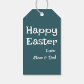 Étiquettes-cadeau Pastel Green Motif de Pâques (Dos)