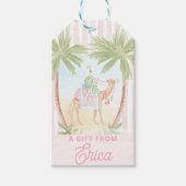 Étiquettes-cadeau Pastel Nativity | Scenes Striped (Devant)