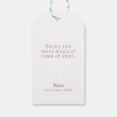 Étiquettes-cadeau Pastel Nutcracker Ballet Noël (Dos)