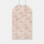 Étiquettes-cadeau Pastel Pink Hot Air Balloon Girl Baby shower (Dos)