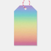 Étiquettes-cadeau Pastel Rainbow Ombre personnalisé (Dos)