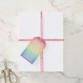 Étiquettes-cadeau Pastel Rainbow Ombre personnalisé (Avec de la ficelle)