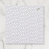 Étiquettes Cadeau Pastel Rainbow Stripes Nom du Merci (Dos)