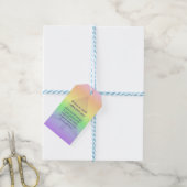 Étiquettes-cadeau Pastel Rainbow Yuletide (Avec de laficelle)