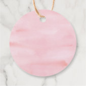 Étiquettes Cadeau Pastel rose sous la mer Anniversaire (Dos)