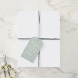 Étiquettes-cadeau Pastel Sage Green