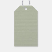 Étiquettes-cadeau Pastel vert. (Dos)