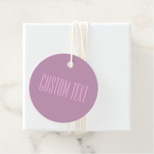 Étiquettes Cadeau Pastel Violet & Rose Clair   Texte Moderne Éditabl