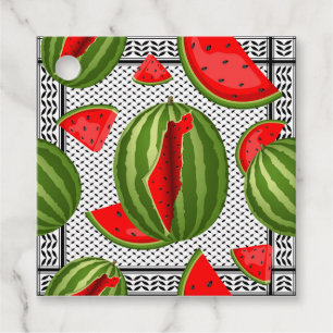 Étiquettes Cadeau Pastèque Palestine - Slice