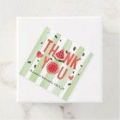 Étiquettes Cadeau Pastèque rouge Thème été Anniversaire Merci (En situation)