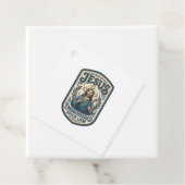 Étiquettes Cadeau Patch brodé Jésus Regardez Patch brodé Jésus (En situation)