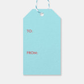 Étiquettes-cadeau Pâte De Pâque En Couleur Bleue (Dos)