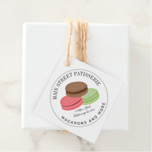Étiquettes Cadeau Pâtisserie d'entreprise alimentaire Macarons