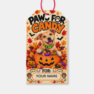 Étiquettes-cadeau Pattes pour bonbons Cadeau de chien personnalisé p
