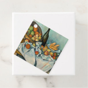 Étiquettes Cadeau Paul Cezanne Corbeille de Pommes Nature Morte Vint