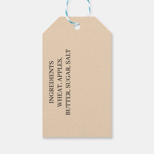 ÉTIQUETTES-CADEAU PAYS BALISE MARCHANDISES (Dos)