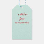 Étiquettes-cadeau Paysage d'hiver (Dos)