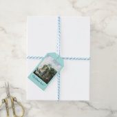 Étiquettes-cadeau Paysage fluvial en hiver, Francesco Foschi (Avec de laficelle)