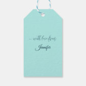 Étiquettes-cadeau Paysage fluvial en hiver, Francesco Foschi (Dos)