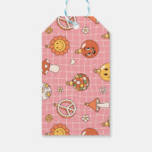 Étiquettes-cadeau Peace & Love Retro Noël Super (Dos)