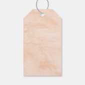 Étiquettes-cadeau Peach Blossom Merci d'anniversaire (Dos)