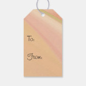 Étiquettes-cadeau Peach Peonies et Ghost Orchid Anniversaire (Dos)