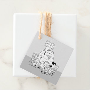 Étiquettes Cadeau Peanuts Gang Lecture Comics