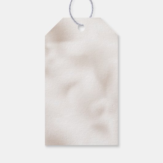 Étiquettes-cadeau Pearl Aqua Pink Christmas Tree Branch Ornements (Dos)