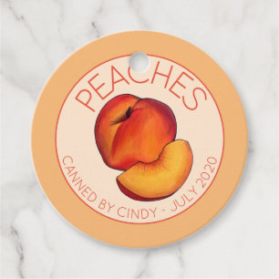 Étiquettes Cadeau Pêche Fruit Accueil Pêche En Canne Peaches Canalis