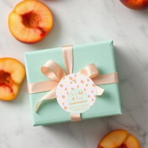Étiquettes Cadeau Pêche Sucrée 1er Anniversaire