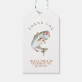 Étiquettes-cadeau Pêche terminée (Devant)