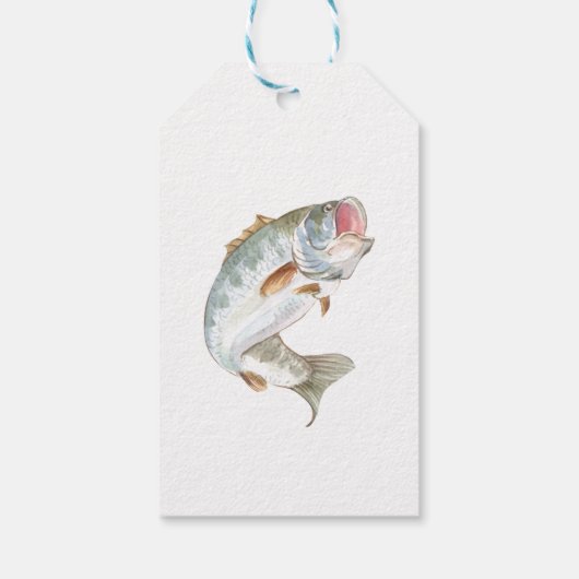 Étiquettes-cadeau Pêche terminée (Dos)