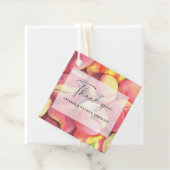 Étiquettes Cadeau Pêches - Merci Mariage (En situation)