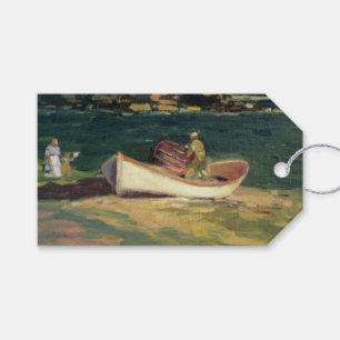 Étiquettes-cadeau Pêcheur à Cape Elizabeth (Maine, USA)
