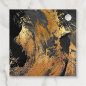 Étiquettes Cadeau Peinture acrylique moderne Mariage or Merci (Dos)