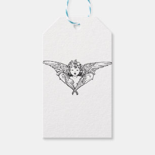 Étiquettes-cadeau Peinture d'ange de Cherubim