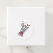 Étiquettes Cadeau Peinture d'aquarelle de Noël moderne (En situation)