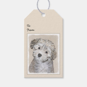 Étiquettes-cadeau Peinture de Chien Havanais - Cute Original Chien A