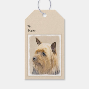 Étiquettes-cadeau Peinture Silky Terrier - Cute Original Chien Art