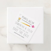 Étiquettes Cadeau Pensez-nous | Mariage Enregistrer les balises Date (En situation)