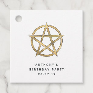 Étiquettes Cadeau Pentagramme dragon