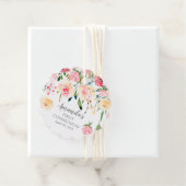 Étiquettes Cadeau Peonies Rose Floral Première sainte communion (En situation)