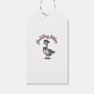 Étiquettes-cadeau Père fondateur Goose Vintage Chemise patriotique D