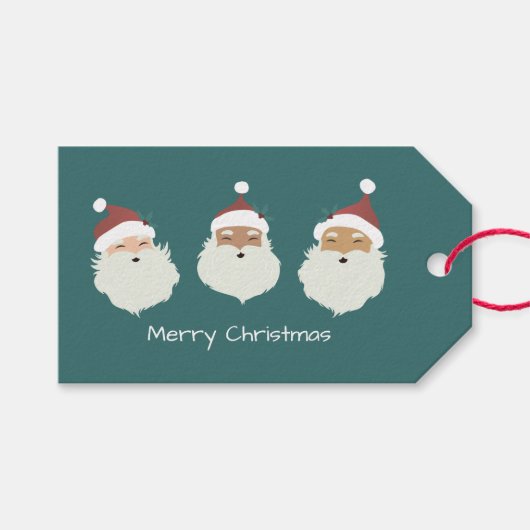 Étiquettes-cadeau Père Noël (Devant (Horizontal))