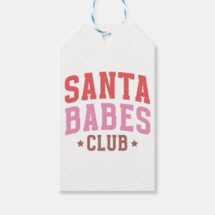 Étiquettes-cadeau Père Noël Babe's Club