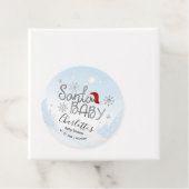 Étiquettes Cadeau Père Noël Baby Christmas Boy Baby shower (En situation)